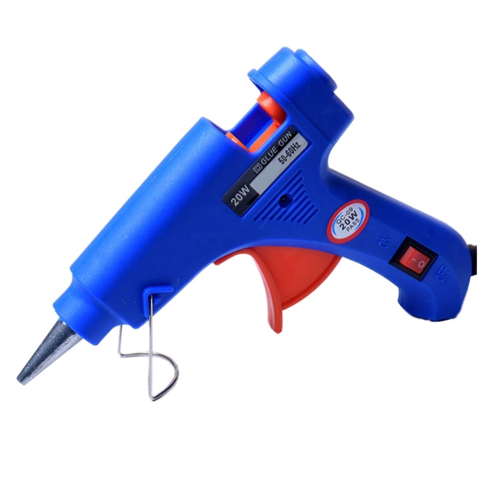 Yfdgd Blue 20W Hot Melt Glue Gun 7Mm Sticks Diy Mini Electric Heat Temperature Repair Tool Industrial Thermo Quick Reliable Flow Bonding(Blue)