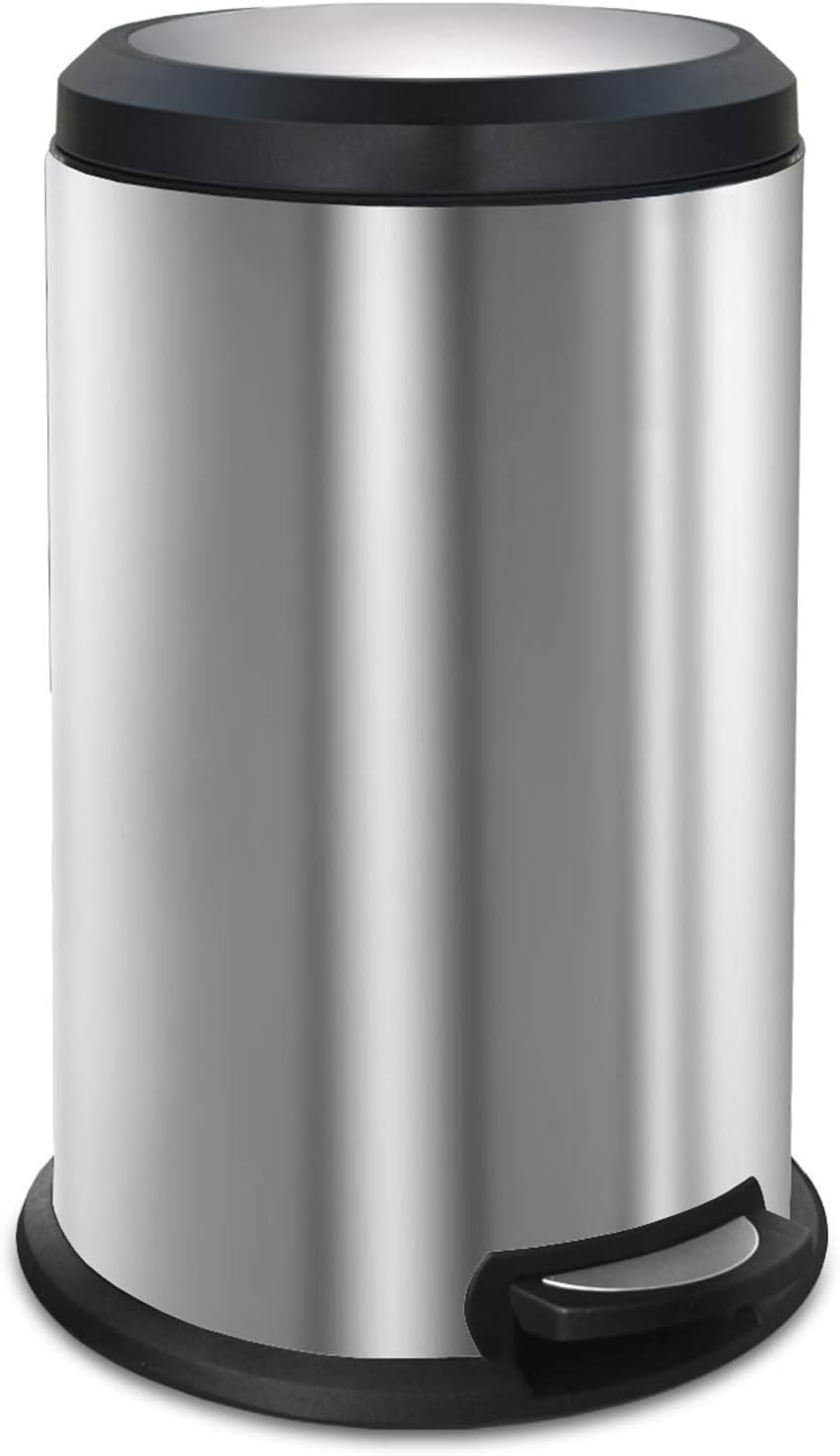 Poubelle Inox Couvercle à Ouverture Basculante