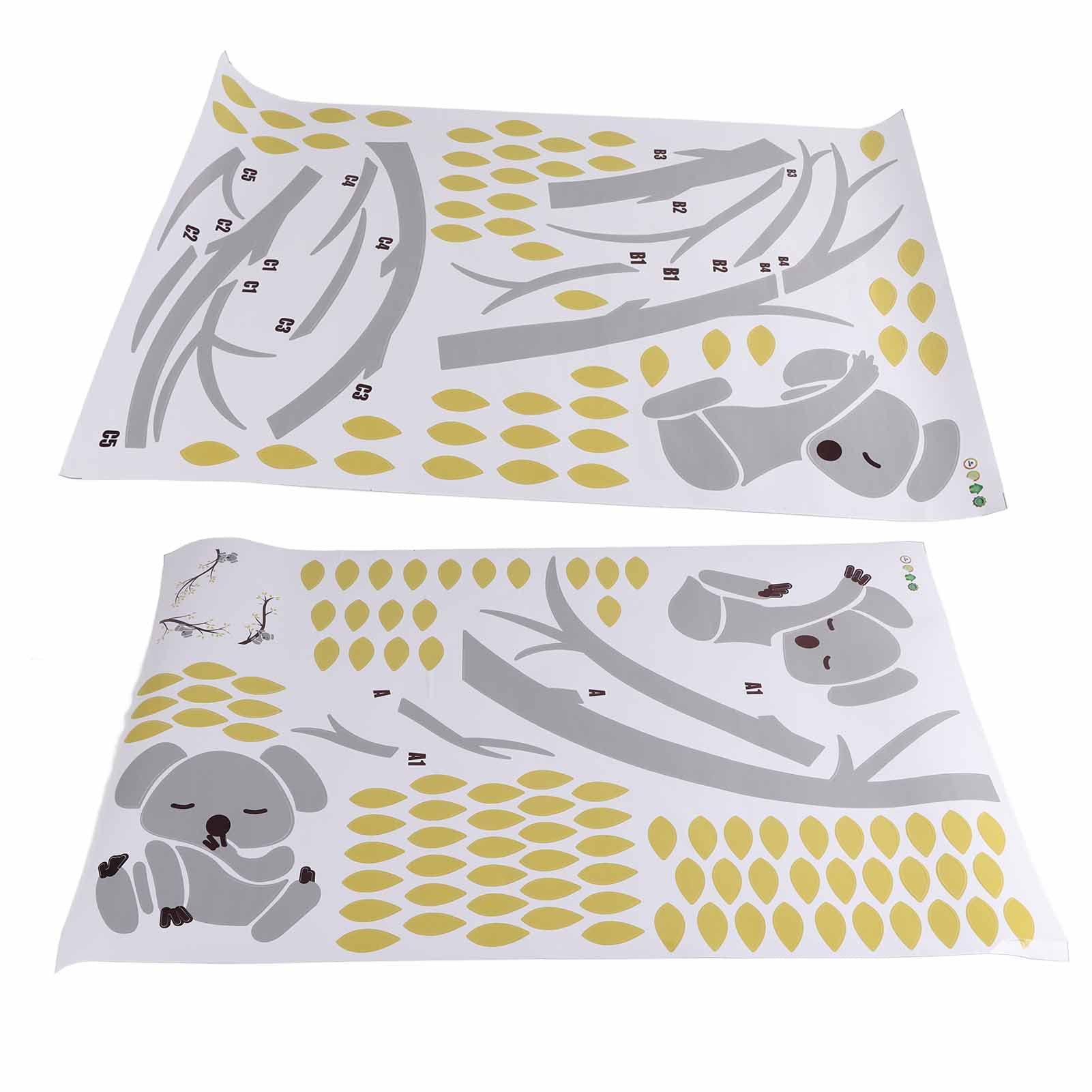 Art mural koala amovible pour embellir une chambre sans abîmer