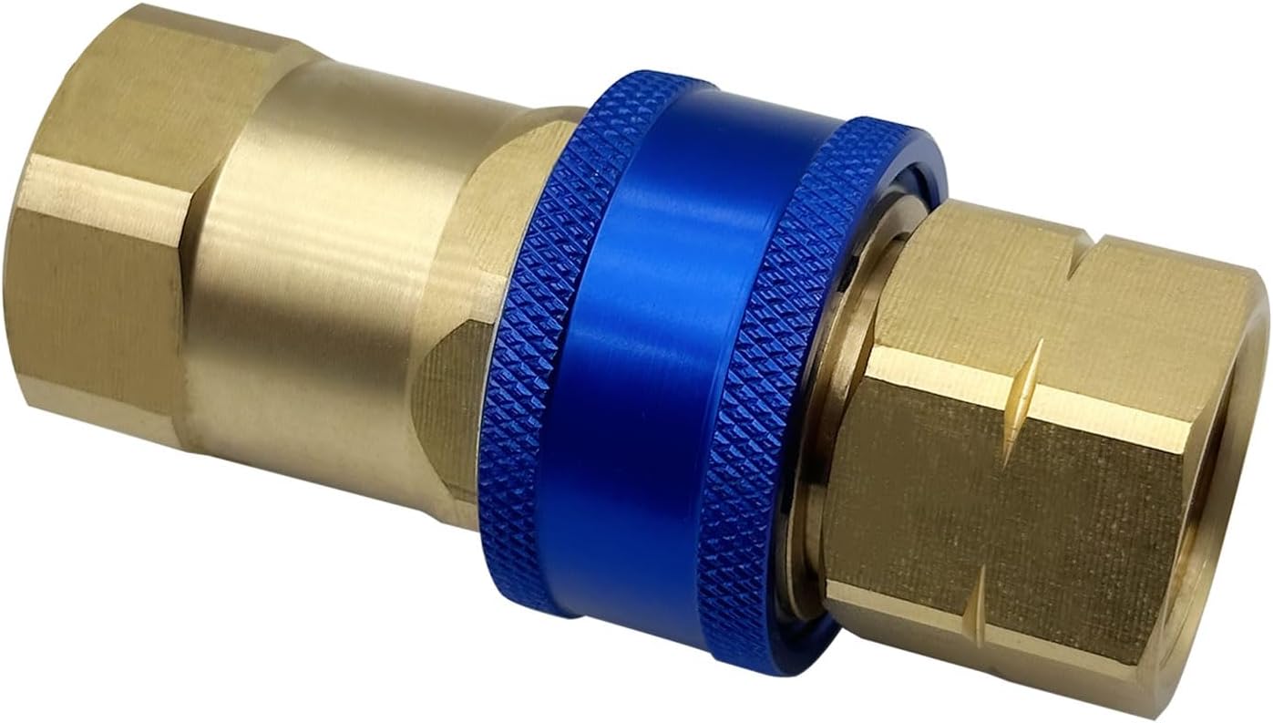 A75 Quick Disconnect Fitting, 3/4 Inch, Automatic Thermal Shutoff, Connect Gas Appliance, (2 Parts)