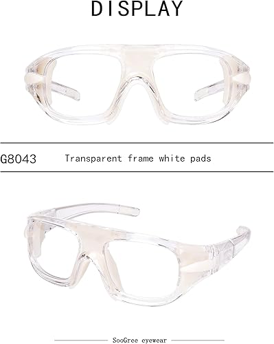 Miniatura 3 de SooGree Gafas deportivas, gafas protectoras de baloncesto y fútbol, correas de hombro ajustables que se pueden reemplazar con sienes