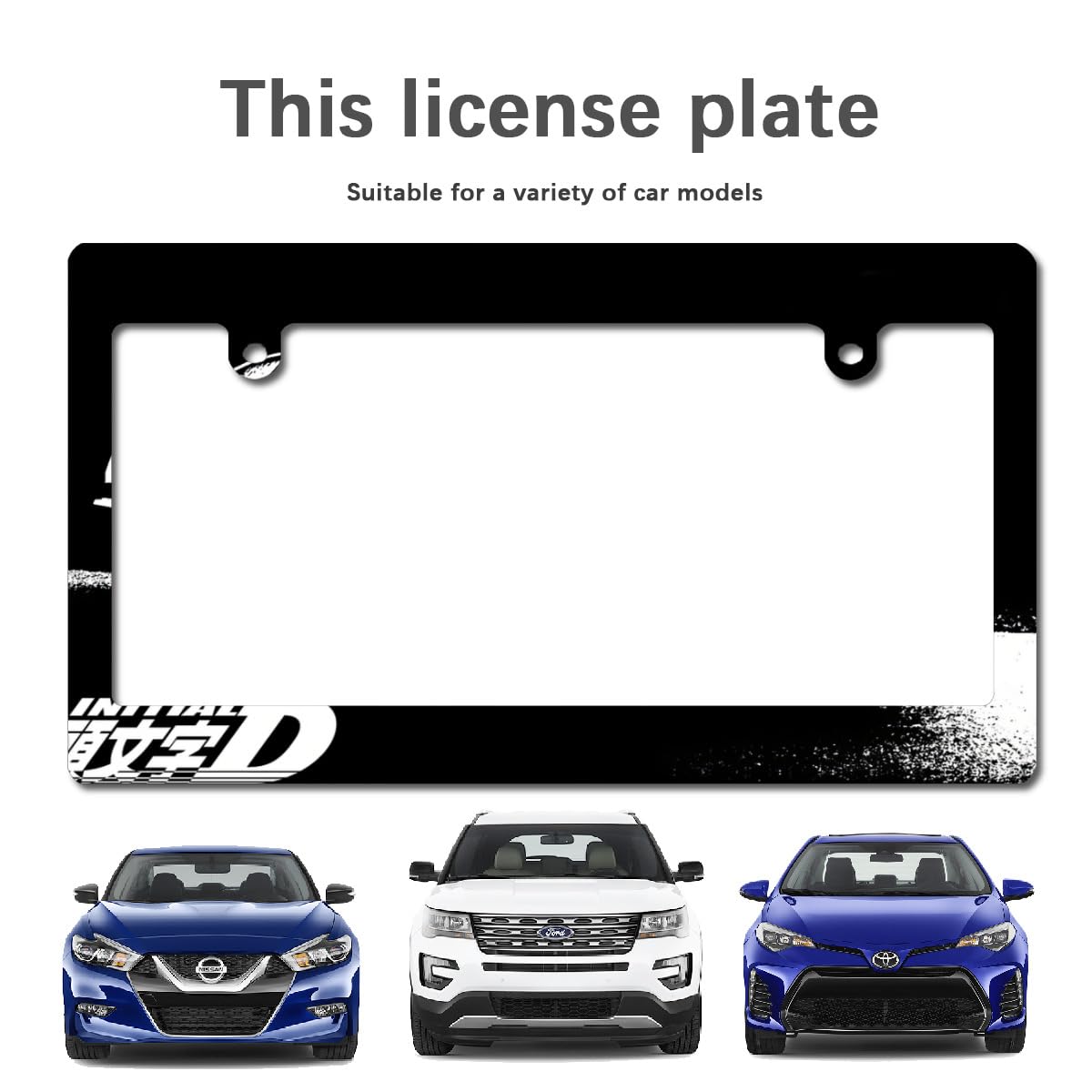 Amazon.co.jp: ナンバープレートフレーム 頭文字d イニシャル D