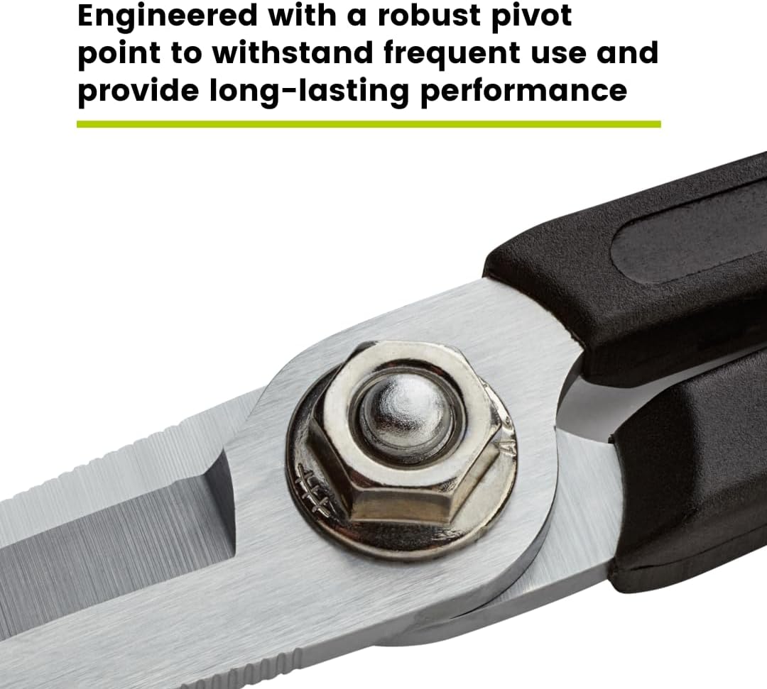 TRUE CABLE Kevlar Shear Scissors, 5.50", Industrial Grade High Carbon Steel, Fiber Optic Cable Cutter for Kevlar, Dyneema, Technora, Carbon Fiber, Fiberglass