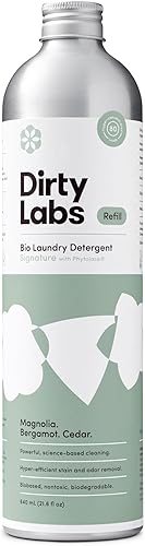 Dirty Labs  Aroma distintivo  Detergente biolíquido para ropa  80 cargas 216 onzas líquidas  Hiperconcentrado  Alta eficiencia y lavado estándar a