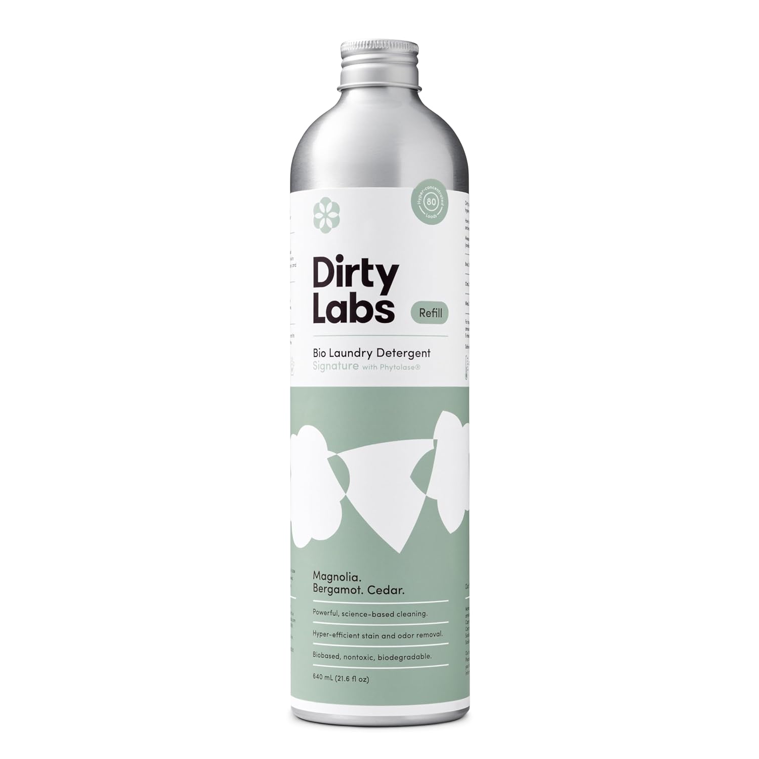 Dirty Labs Signature Scent Bio-Liquid Laundry Detergent 80 Loads 21 6 fl oz Hyper-Concentrated High Efficiency Standard Machine