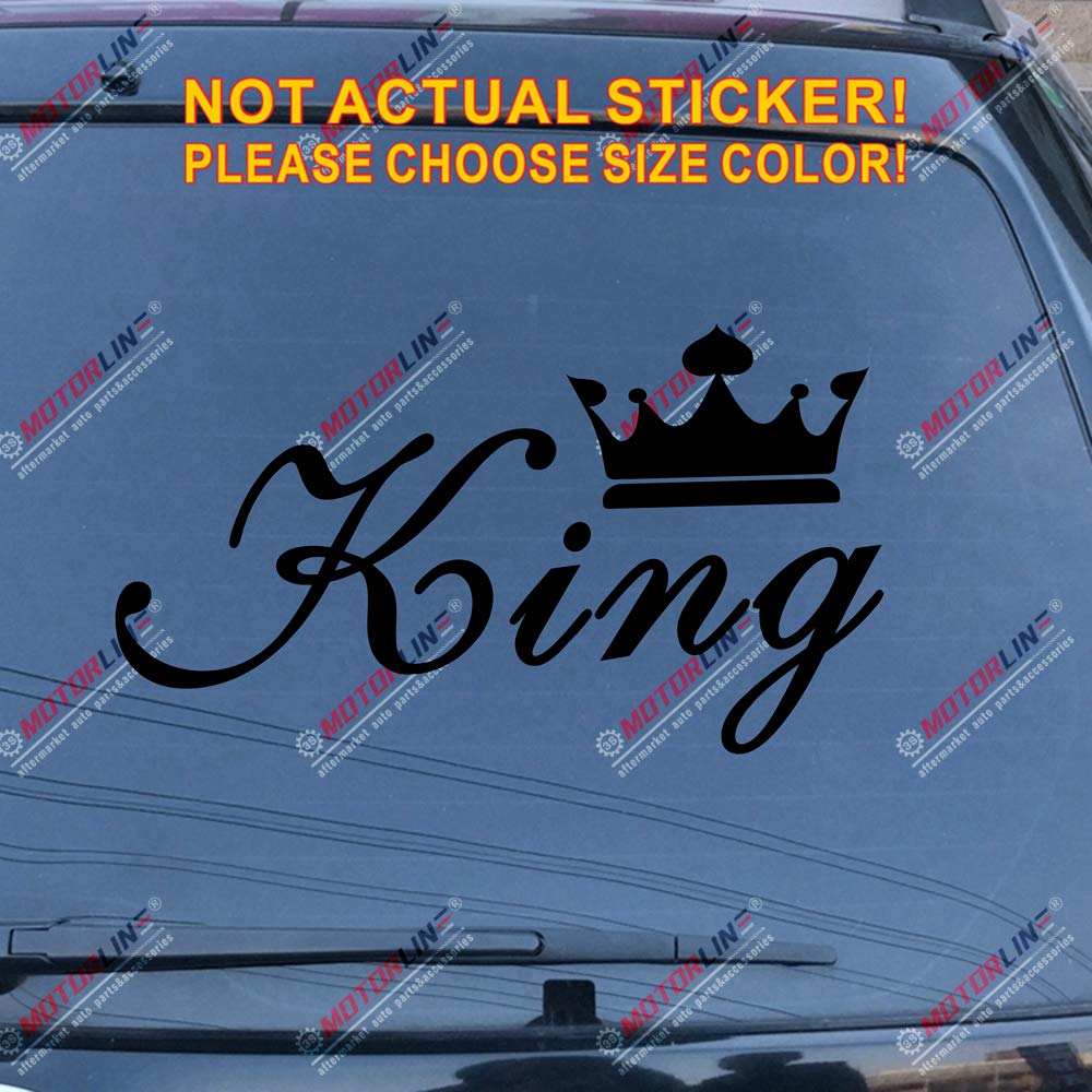 Die-cut Crown Decal King Crown Decal Sticker - Vinyl Car Decals ...
