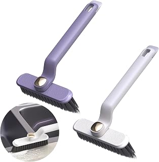 Arvintas 2 PCS Multi-Function Rotating Crevice Cleaning Brush, Hard Bristle Crevice Gap Cleaning Brush, 360 Degree No Dead Corners Household Cleaning Tool