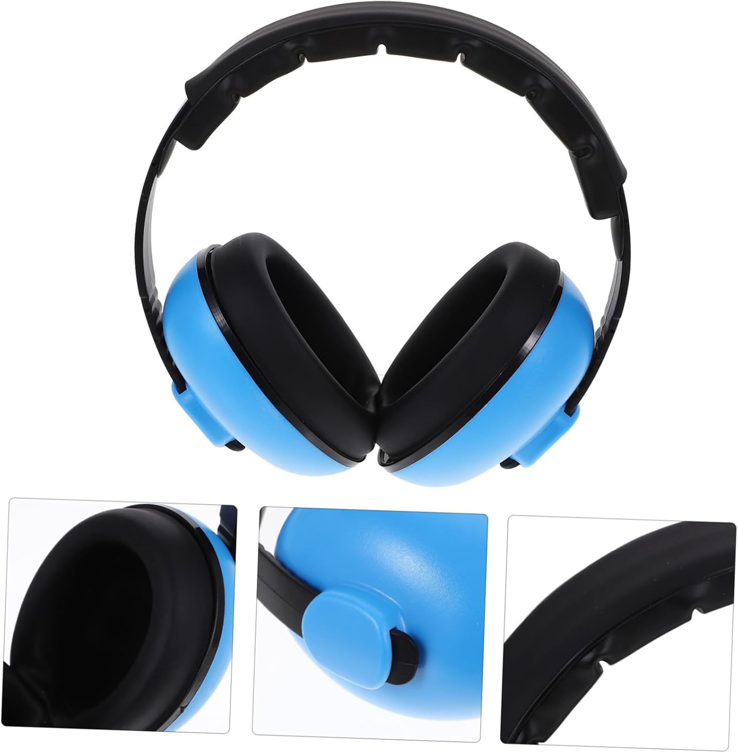 Toyvian Noise Cancelling Ear Protection Soft Headset for Travel and Indoor Use Blue Hearing Protection Earmuffs