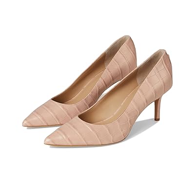 Lauren Ralph Lauren Lanette Crocodile Embossed Leather Pumps High Women
