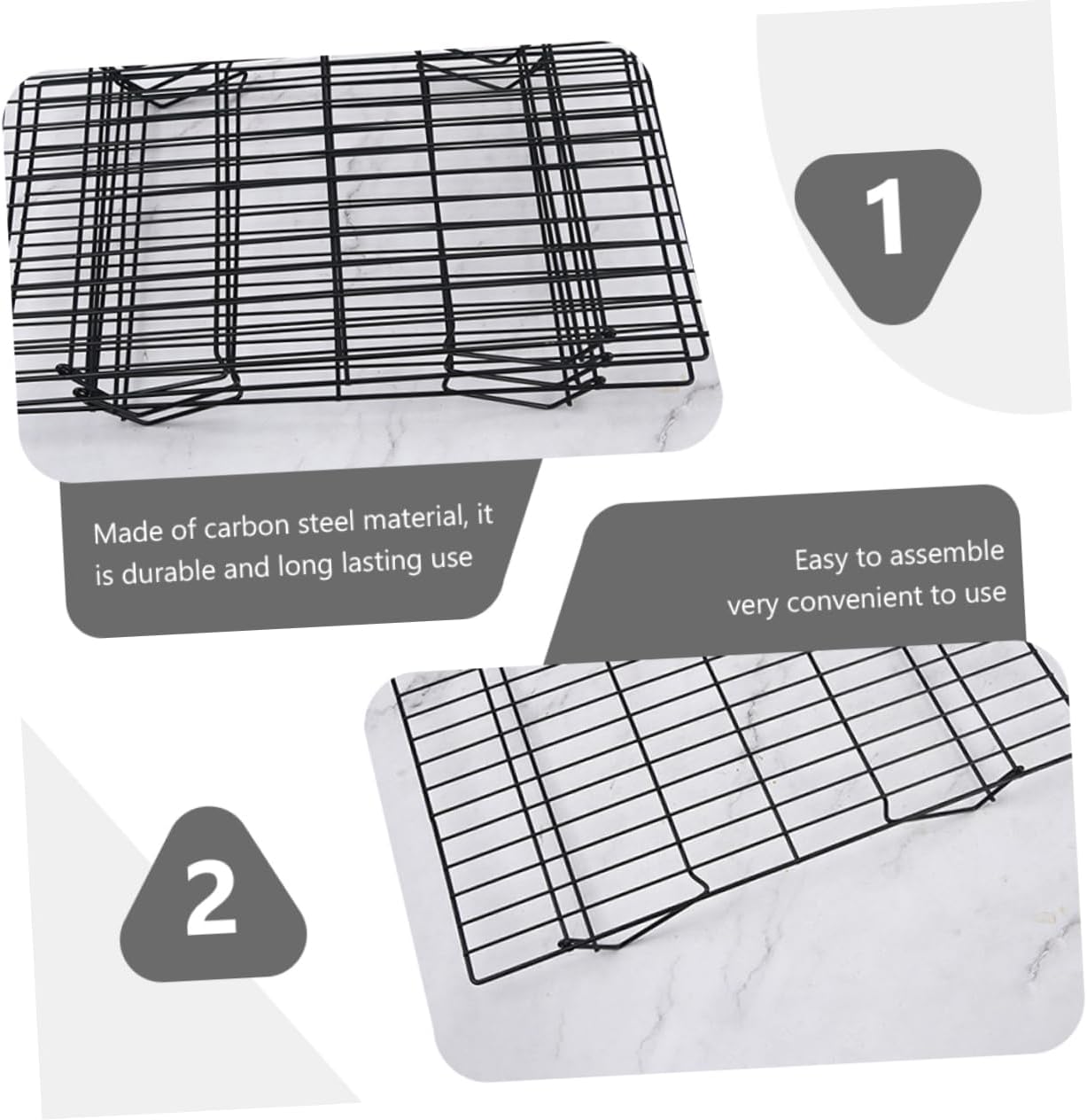 Camping Grill Rack Barbecue Grate Heat Resistant BBQ Grilling Accessory for Outdoor Cooking for Camping and Picnics