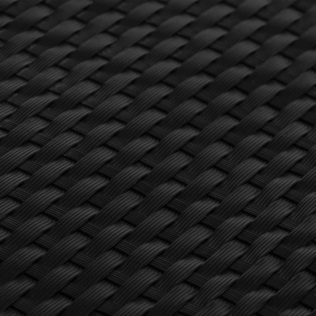 vidaXL Paravent de Balcon Noir 400x80 cm résine tressée, écran de Jardin, écran extérieur, écran d’intimité de clôture, écran d’intimité de Jardin