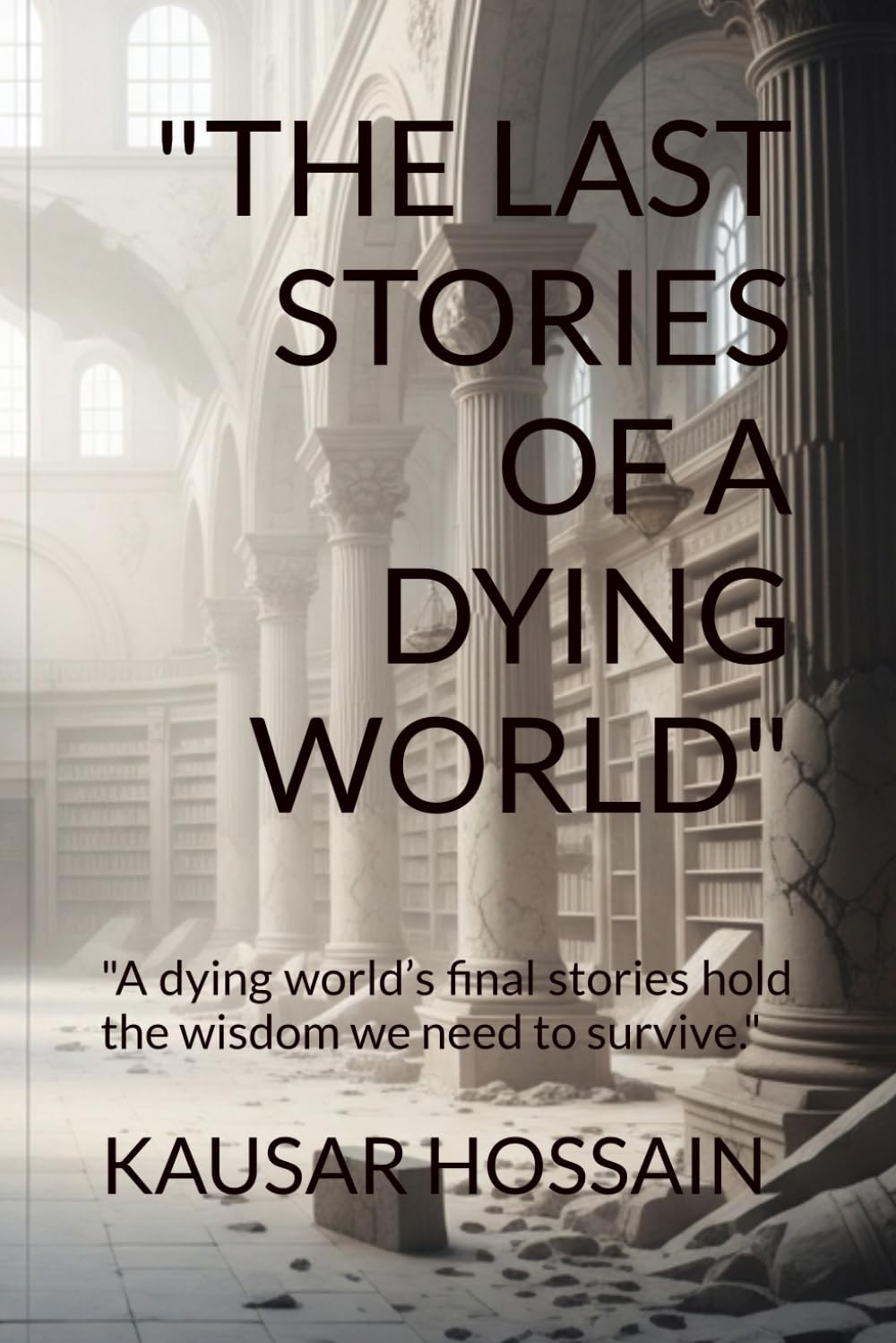 THE LAST STORIES OF A DYING WORLD": "A dying world’s final stories hold the wisdom we need to survive.