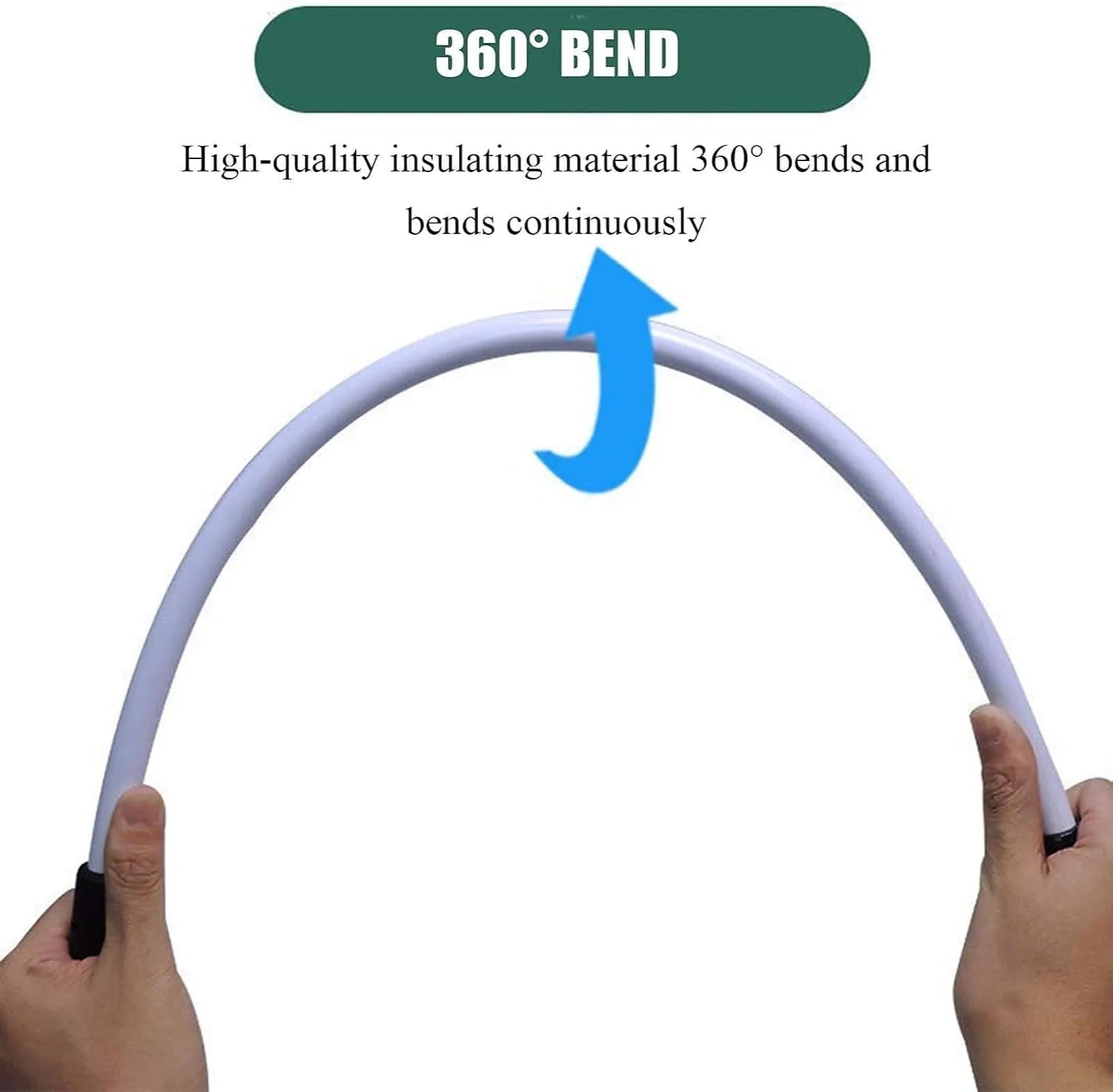 Defensa personal eléctrica recargable – palo de seguridad para ganado de 75 cm con luz LED y diseño 360°