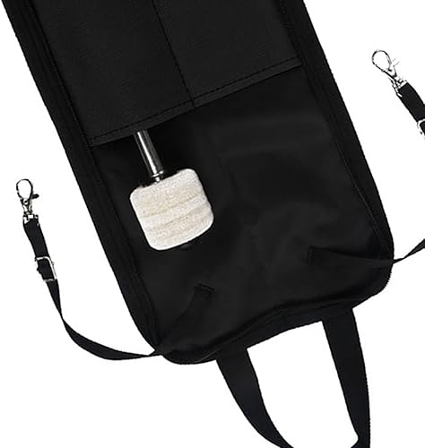 Miniatura 6 de Keenso Bolsa colgante de almacenamiento de baquetas portátil con asa para accesorios de batería negro, rojo, verde, azul, rosa, 18.1x3.9 in