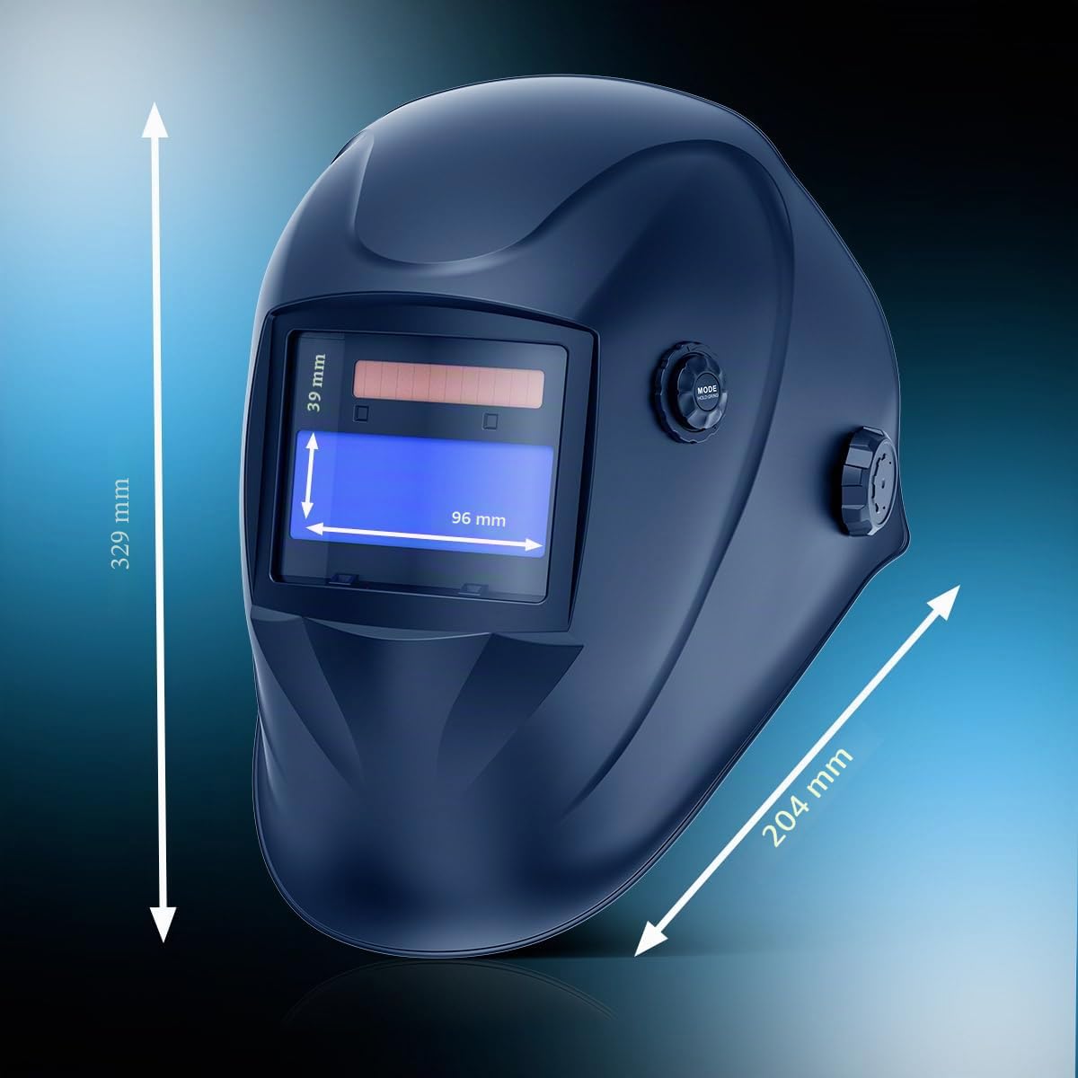 STAHLWERK Casque de soudage Automatique 3-en-1 Worker – Casque de Soudeur True Colour, obscurcissement Automatique DIN 4-13, Classe Optique 1/1/1/2, Champ de Vision 96 x 39 mm, écran de soudage
