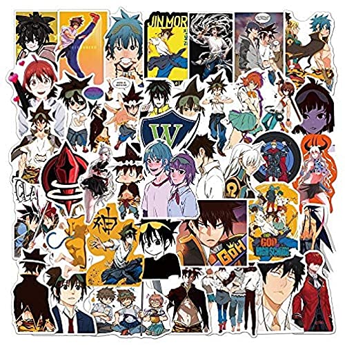 JZLMF God of High School Lot de 50 autocollants pour ordinateur portable moto valise skateboard Cover