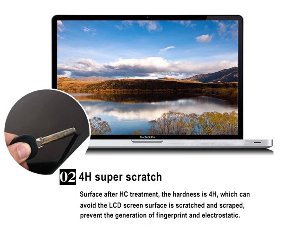 Antyodblaskowy (matowy) odcisk palca zarysowania laptop ochraniacz ekranu LCD do 17,3 cala 382,5 mm x 214,5 mm opakowanie detaliczne