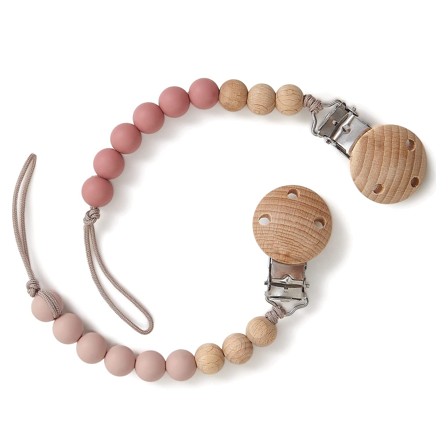 Photo 1 of Artlatu 2 Pack Pacifier Clips for Baby Girls/Pacifier Chain/Silicone Paci Holders Binky Clips Warmth