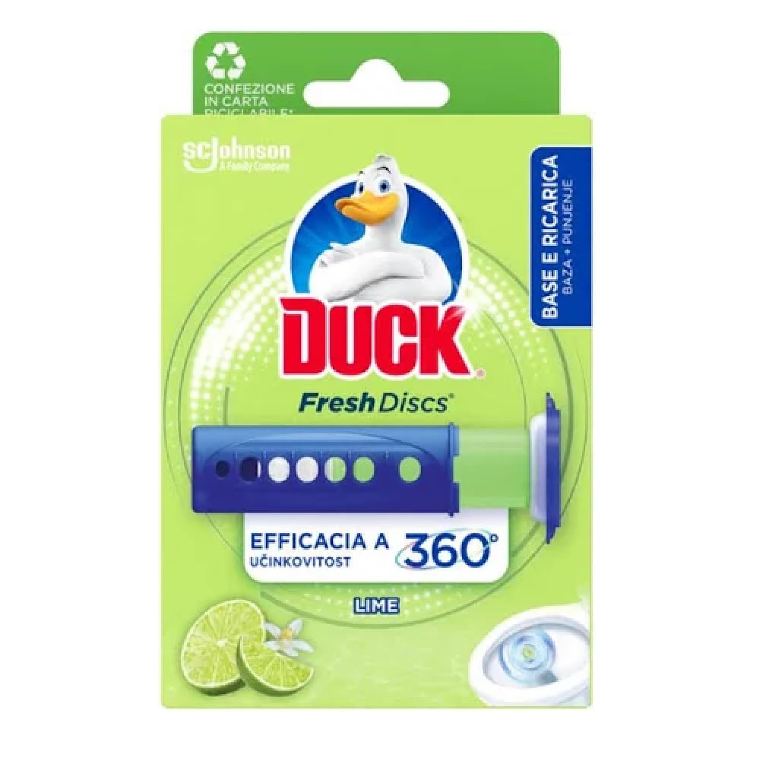 Italian Gourmet Fresh Discs Lime dischi gel WC-Reiniger 1 x 10 Stück