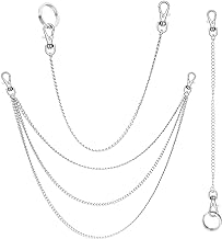 Anezus 3 Stück Gürtelkette, Taschenkette, Ketten für börse, Hosen, Jeans, Gothic Zubehör für Eboy, Egirl, Männer und Frauen