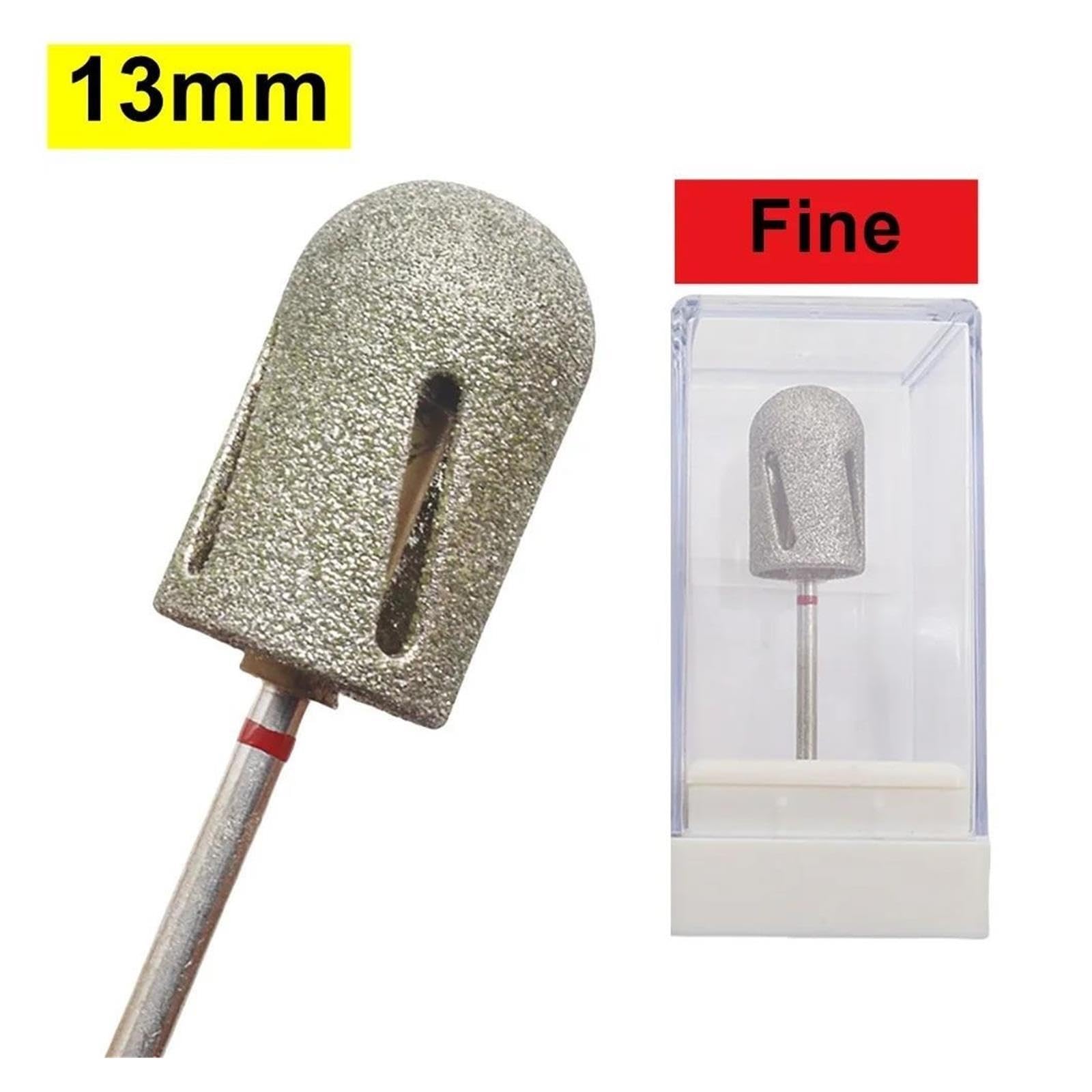 1 set di punte for unghie con diamante di fascia alta da 13 mm