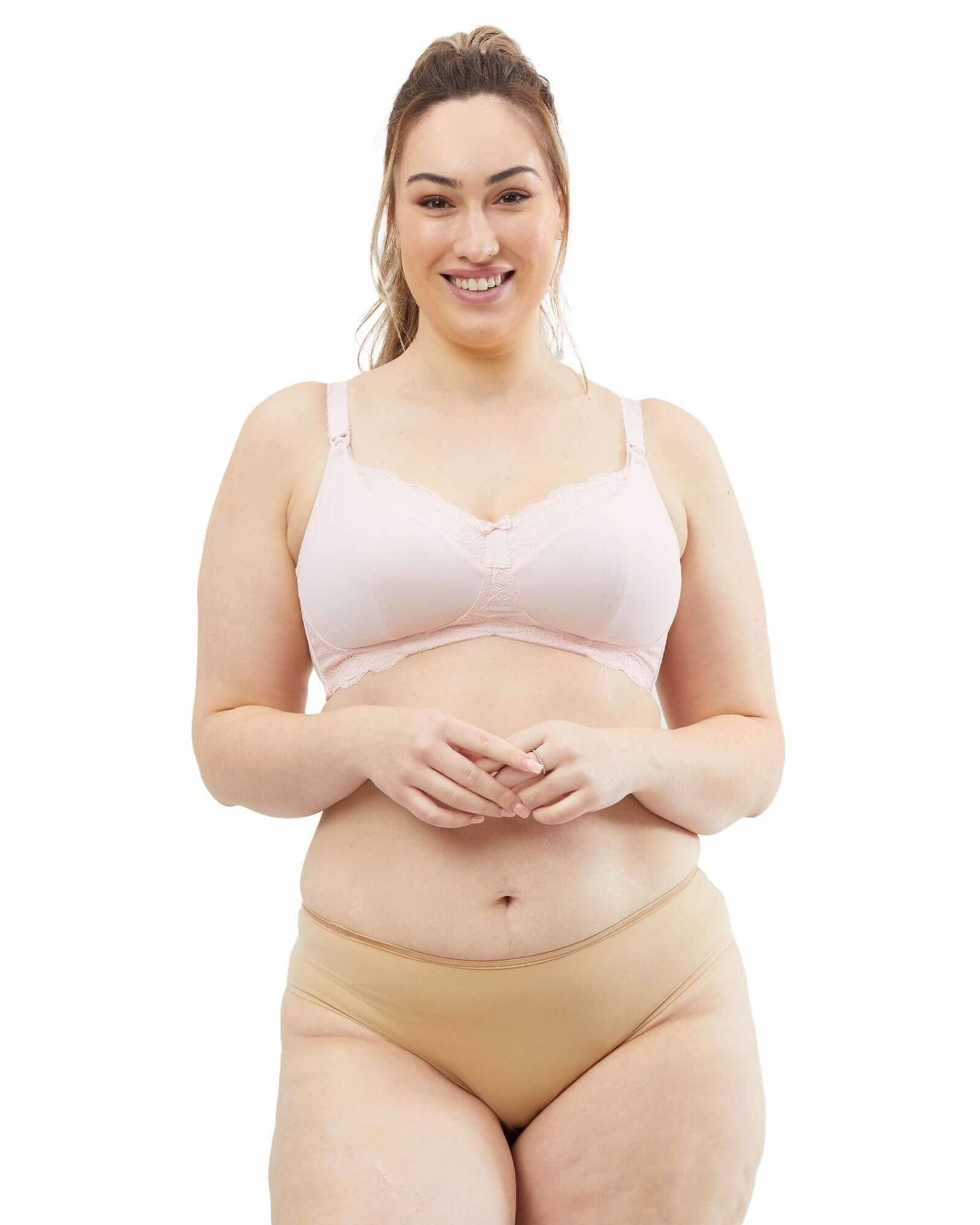 Cake Maternity Taffy Wireless Lace Nursing Bra for Breastfeeding Soft Cup Full Coverage Plus Size Maternity Bra for Pregnancy