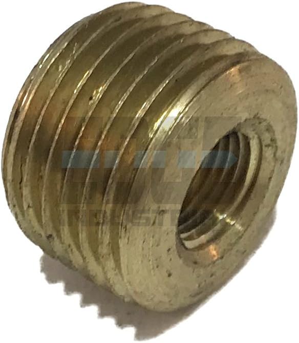Brass REDUCING FACE Bushing 1/2" Male NPT X 1/8" Female NPT Fuel/AIR/Water/Oil/Gas WOG (Qty 01)