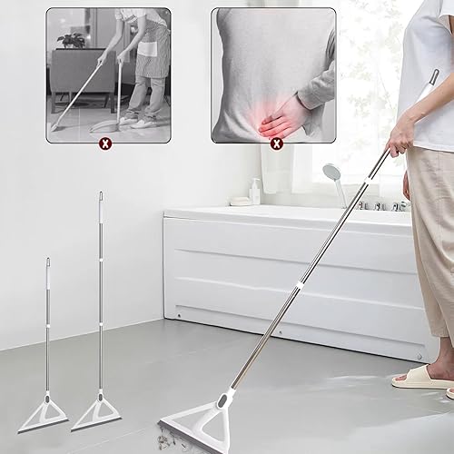 Miniatura 6 de XXFLOWER Escoba de silicona para pelo de mascotas, escoba de pelo de perro para alfombra, madera dura, alfombra de piso liso, escoba de limpieza