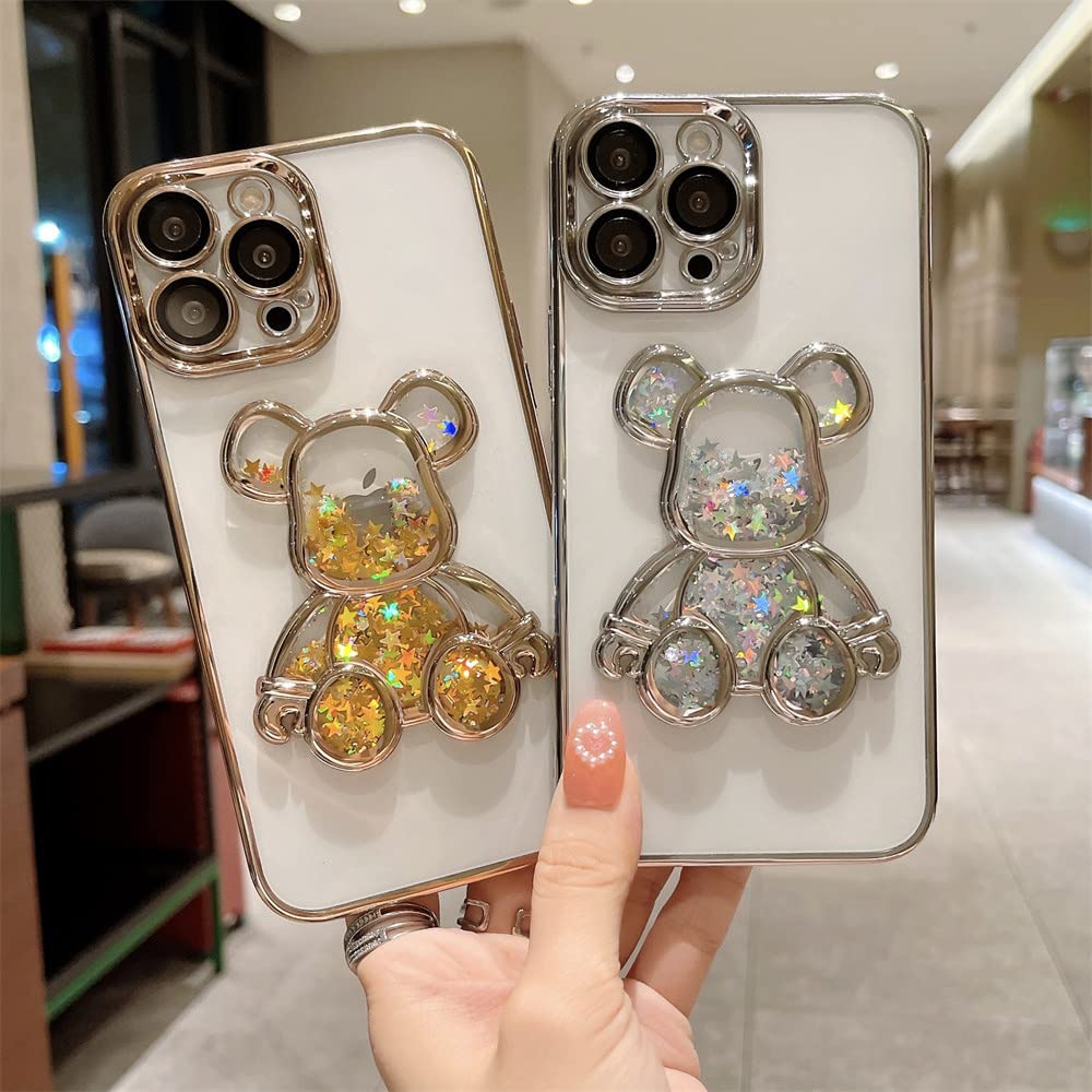 Śliczne etui z brokatem Quicksand na iPhone 15 14 13 12 11 Pro Max 15Pro 7 8 Plus Xr X Xs Max Folia ochronna na obiektyw, różowy brokat, na iPhone X XS