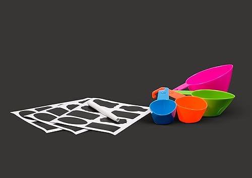 Miniatura 9 de Juego de 14 recipientes herméticos para almacenamiento de alimentos, recipientes de plástico transparente sin BPA para organización de cocina y