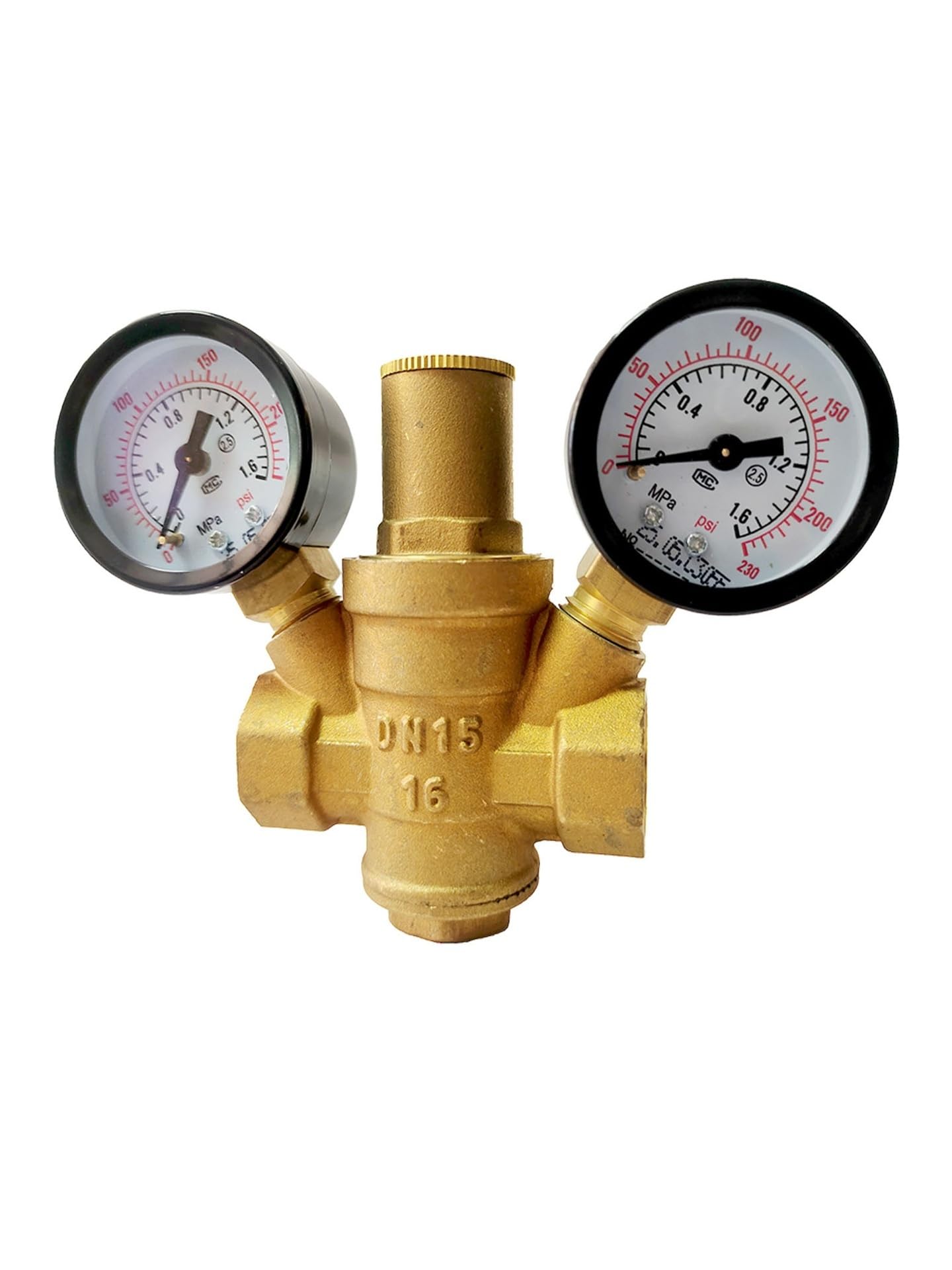 Reducing Valve Female Thread Brass Pressure Gauge