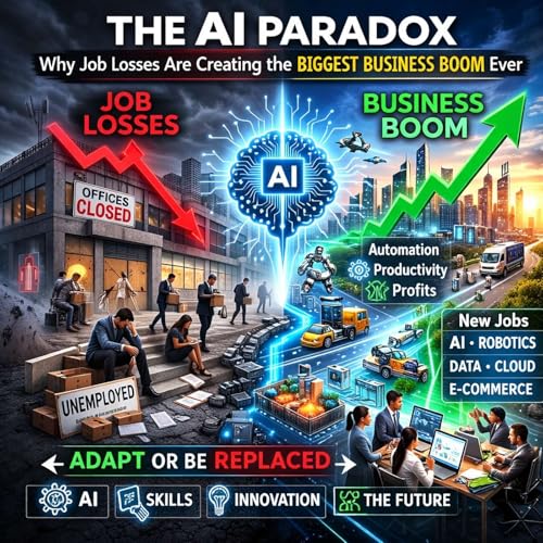 Couverture de Episode #5 - The AI Paradox: Why Job Losses Are Creating the Biggest Business Boom Ever