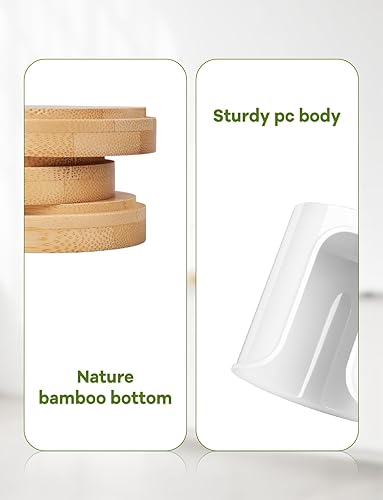 Miniatura 4 de Dispensador de tazas de baño, soporte pequeño para tazas de baño Dixie de 3 onzas, tazas de enjuague bucal, dispensador de tazas de 3 4 onzas,