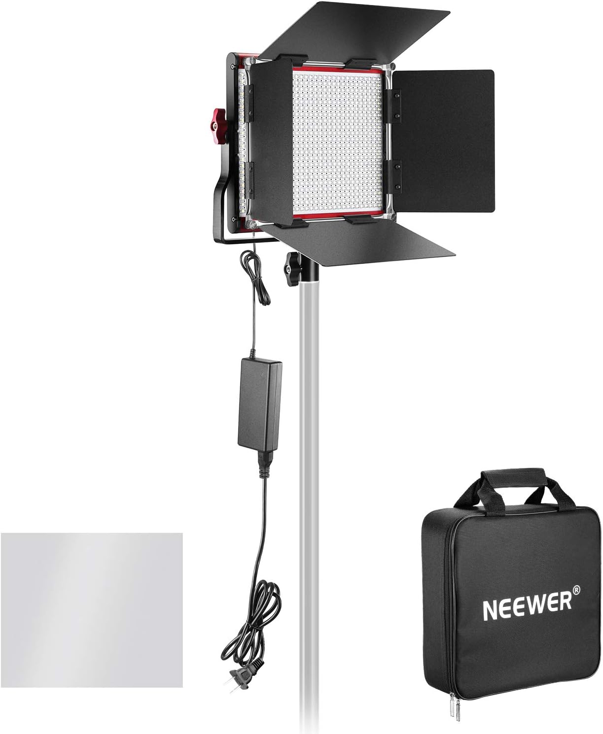 Super Cheap 🛒 Neewer LED Video Light, Bi-Color Dimmable 660 Beads, Durable Metal Frame with U Bracket and Barndoor, 3200-5600K, CRI 96+ for Studio, YouTube, Product Portrait Photography, Video Shooting (Red) Hottest Sales Neewer LED Video Light, Bi-Color Dimmable 660 Beads, Durable Metal Frame with U Bracket and Barndoor, 3200-5600K, CRI 96+ for Studio, YouTube, Product Portrait Photography, Video Shooting (Red)