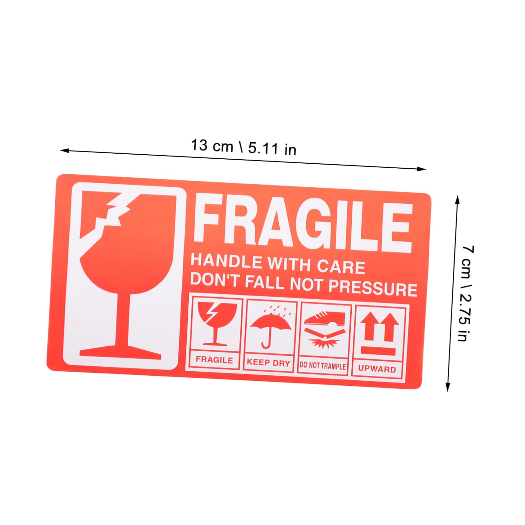 DOITOOL 2 Etichette Fragili Adesive Resistenti Impermeabili per Spedizioni per Pacchi Fragili Confezione
