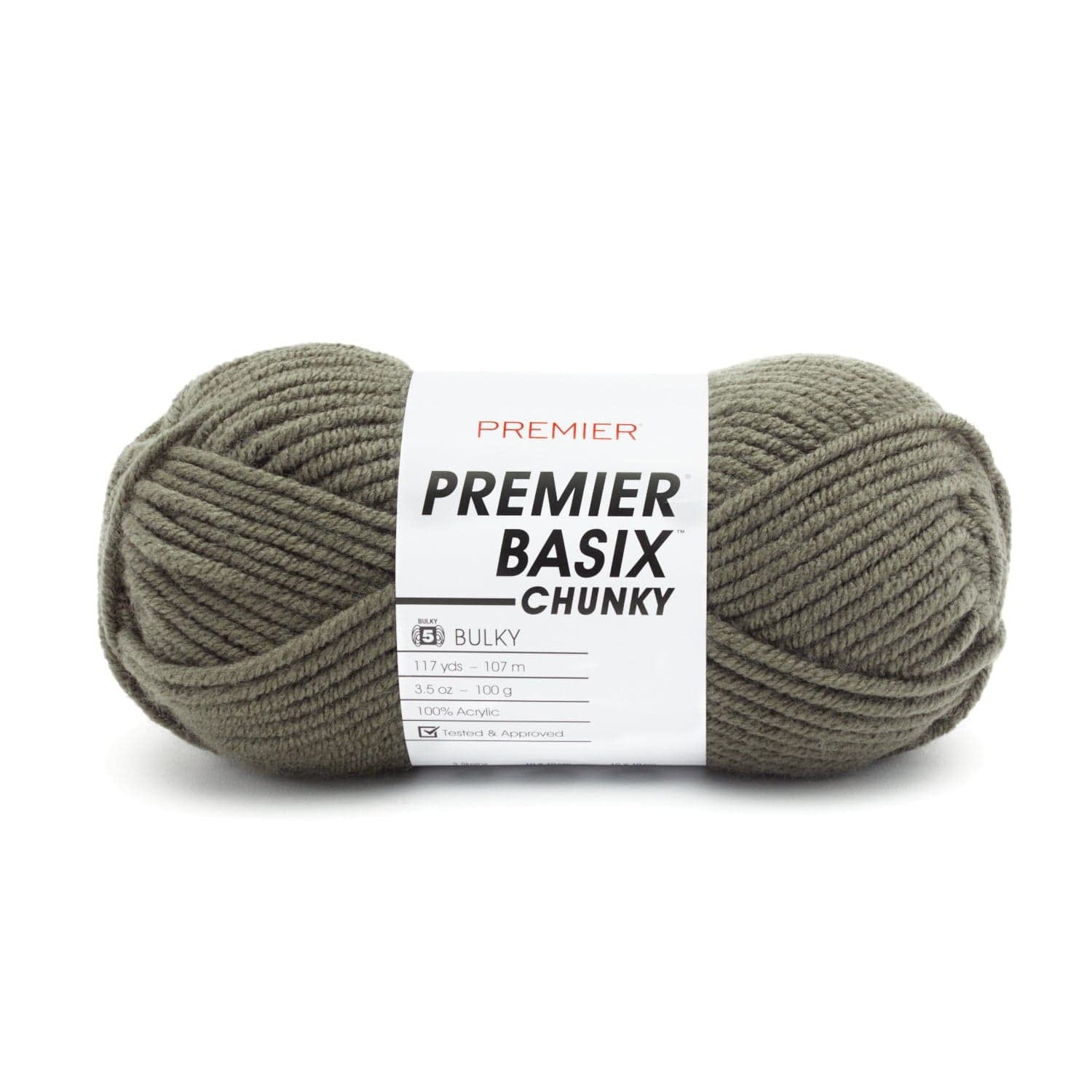 Premier Yarns Basix Chunky Yarn anti-pilling lana Lichen suave que no pica