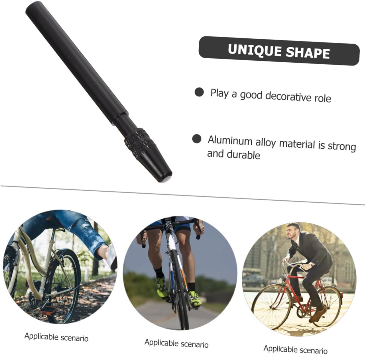 UPKOCH Inner Tube Extend Nozzle for Bicycles Decorative Tire Valves Stems Valve Stem Extension