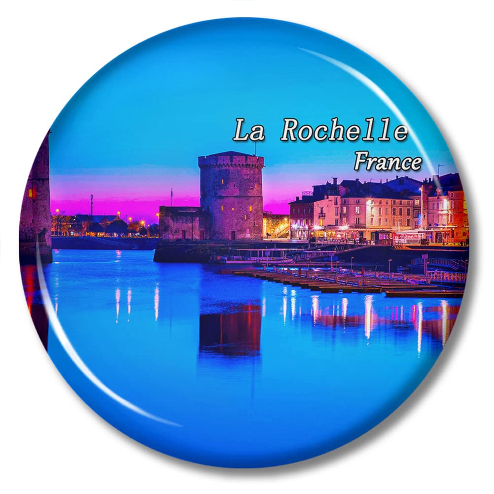 France La Rochelle Magnet Fridge Sticker 2.28 Inch