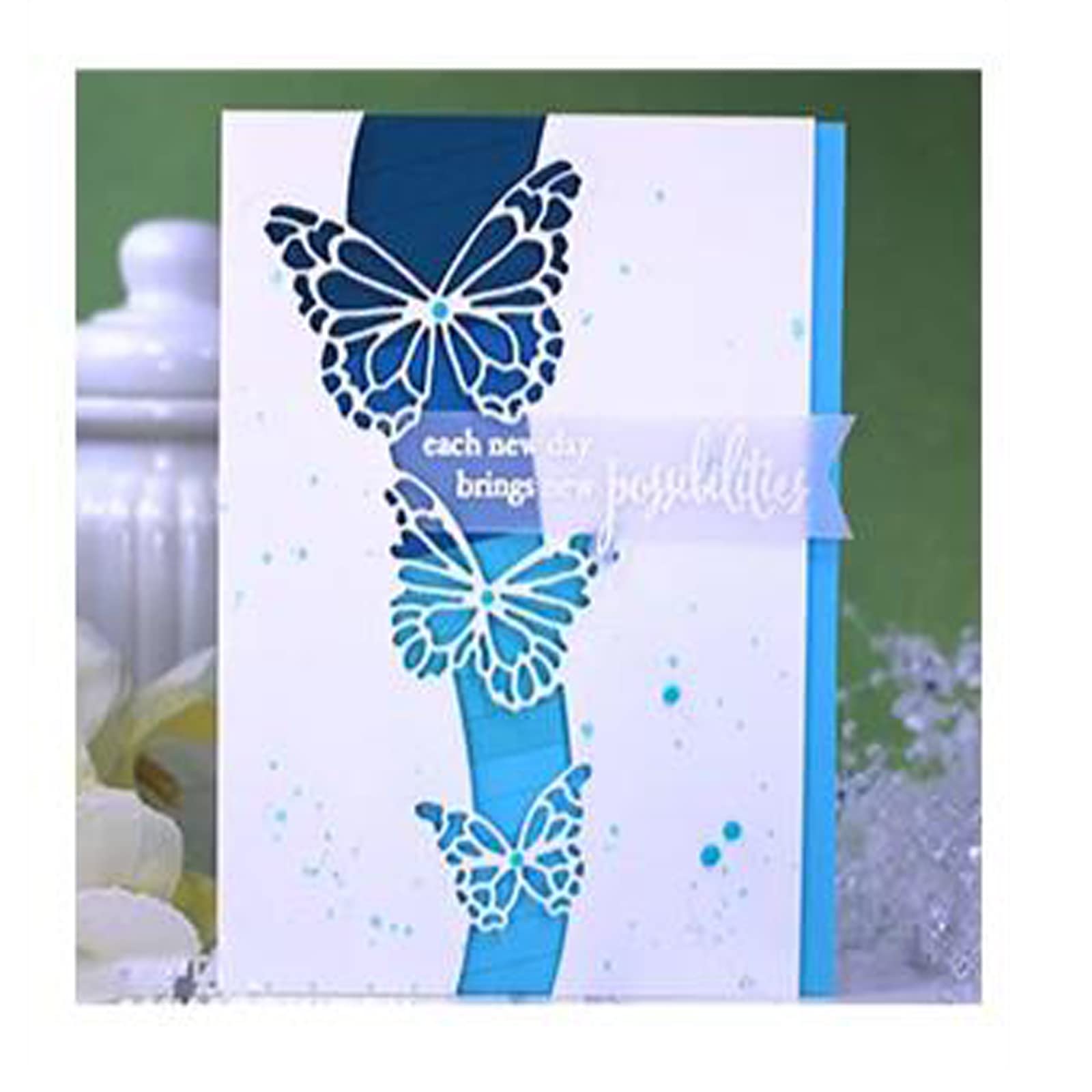 Lot De 3 Matrices De Découpe Papillon En Métal - Pour Scrapbooking, Cartes, DIY - Forme 3D