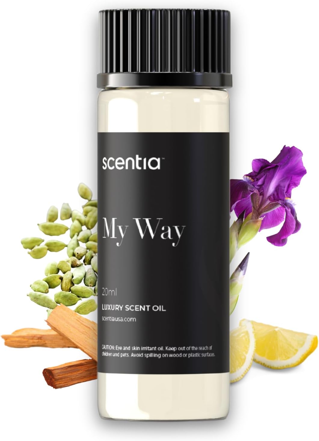 Scentia My Way ホテルインスパイアコレクションディフューザーオイル | 5つ星ホテルのフレグランスオイル 20ml | カルダモン、レザー、レモンとシナモン&サンダルウッドのノート| 1 ホテル