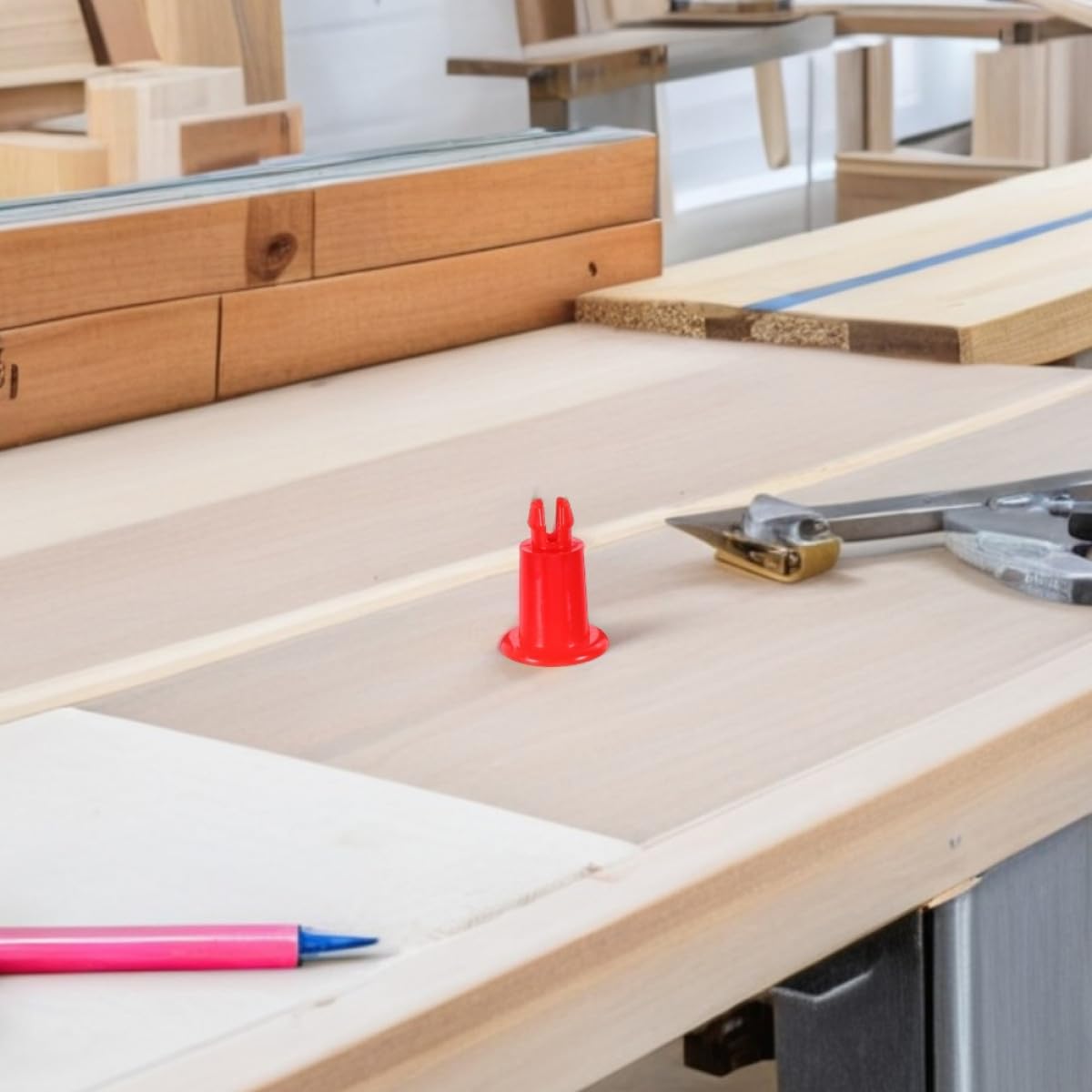 Supporti per Bilancia Elettronica 12 Pezzi, Livellatori in Plastica Rossa, Accessori Stabili Antiscivolo per Piatti di Bilance Digitali Fino a 30 Kg, Ricambi per Uso Professionale