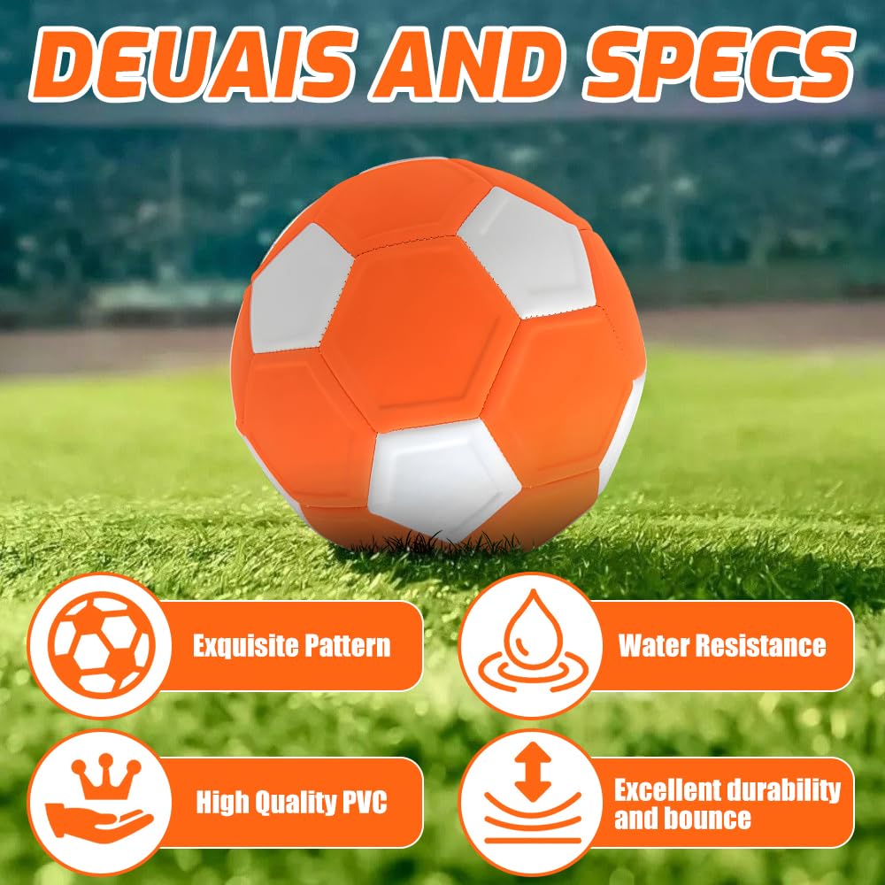 TaimeiMao Palla da Calcio Curva per Bambini, Palla Che Gira, Pallone da Calcio per Bambini in Gomma, Giocattoli da Calcio con Pompa per Allenamento di Calcio e Come Regalo - 20cm