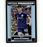 2023 Topps MLS Icy Black Foil #18 Brian Gutierrez Pitch Prodigies Fire Soccer Trading Card
