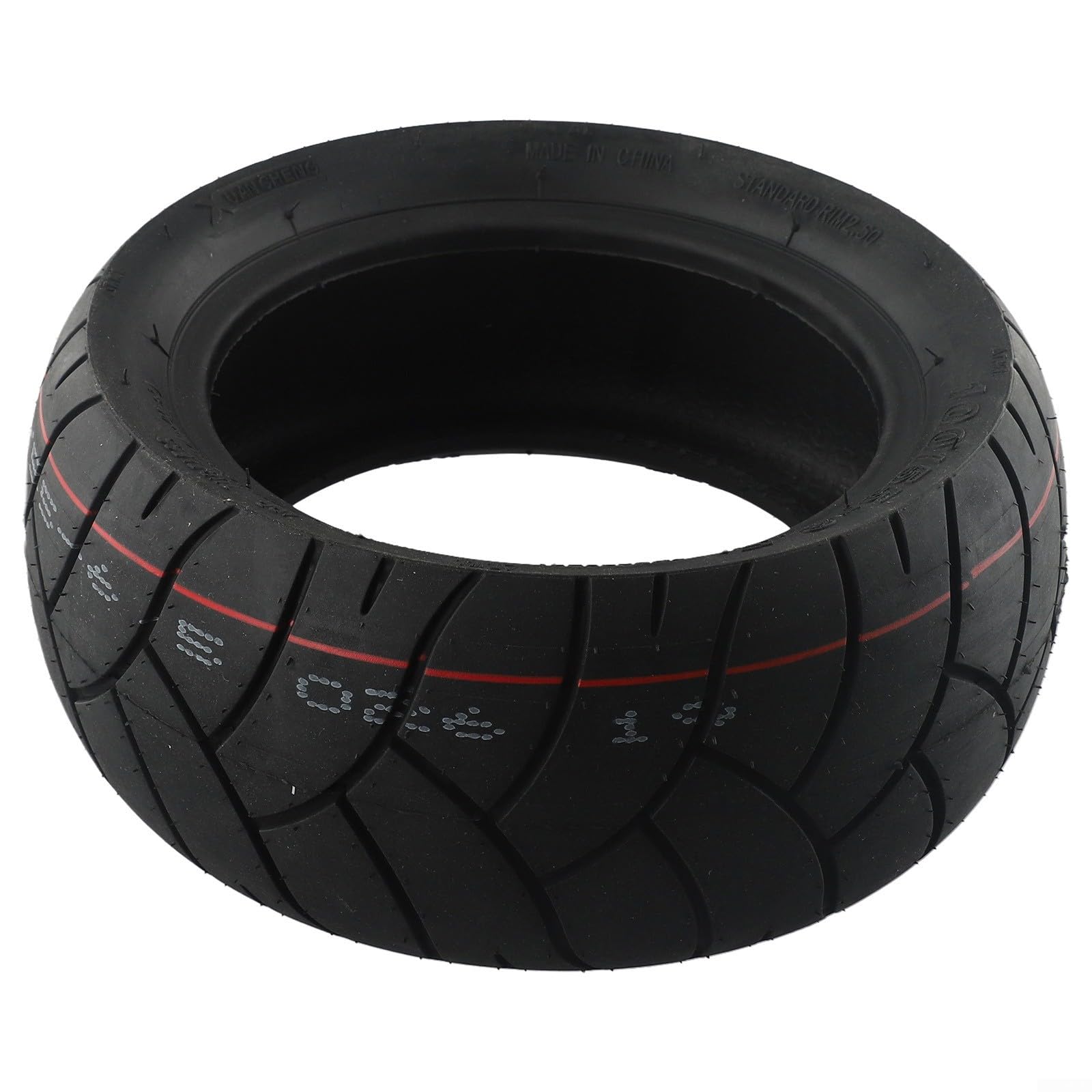 Neumático sin cámara de 11 pulgadas 90/65-6.5 & 100/55-6.5 para patinete eléctrico, neumático de goma resistente y duradero con fuerte agarre, rueda negra todo terreno para patinetes