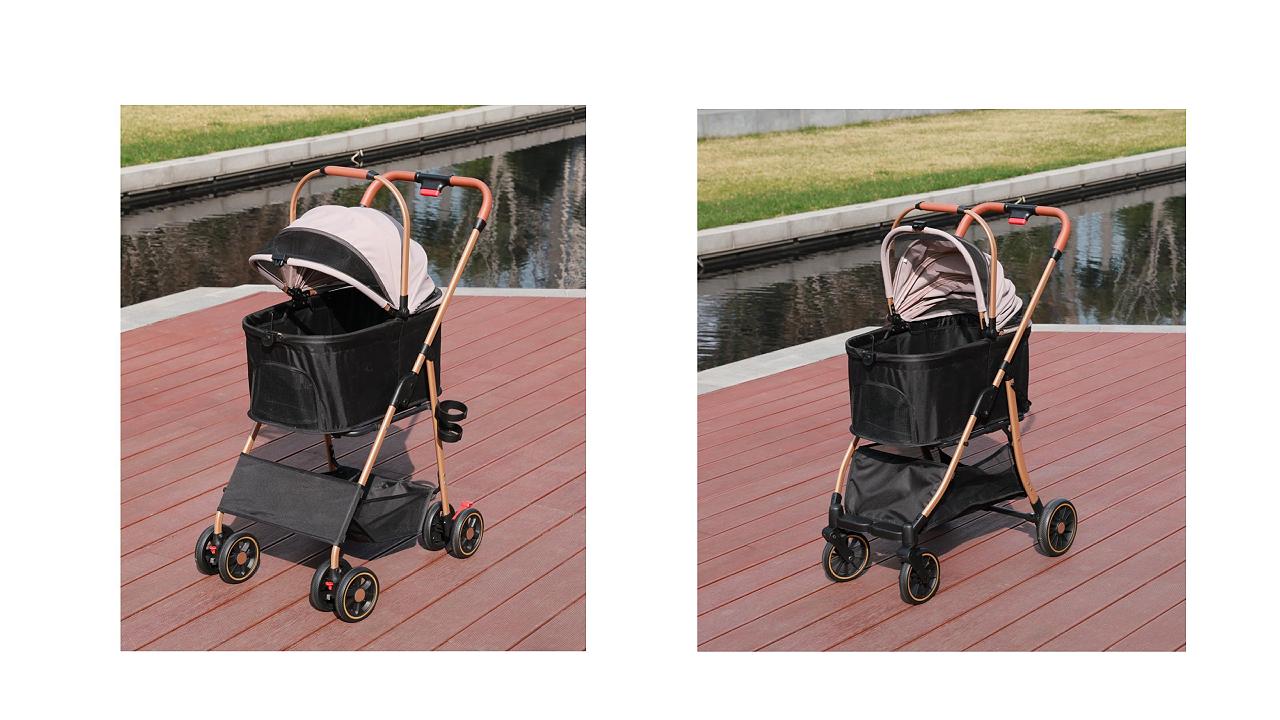 Amazon.co.jp: TRAIL TAIL ペットカート 犬用ベビーカー 小型犬 一体型