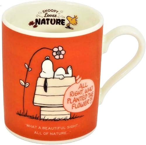Miniatura 5 de Snoopy NATURE Mug (Yellow), SN1302-11, Made in Japan Yamaka Shoten