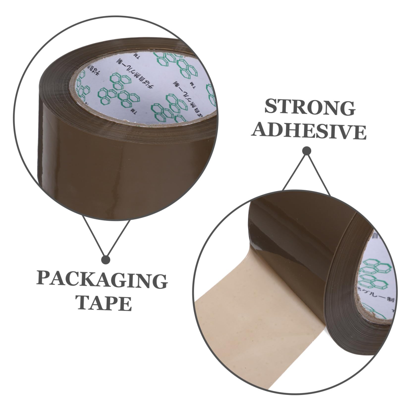 SEWACC 5 Rollen Pack Schweres Packband Starkes Versandklebeband Braun für Umzug Büro Haushalt Robustes Verpackungsband für Kartons und Transport Zuverlässiges Dichtungsband