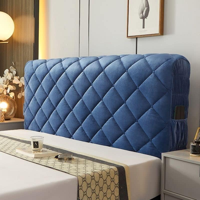 Headboard Covers Slipcover, Stretch Bed Headboard Covers, Small Square Jacquard Dustproof Protector Cover for Upholstered Headboard (Milk White, Queen Headboard Length ( Color : #30 , Size : King:200c