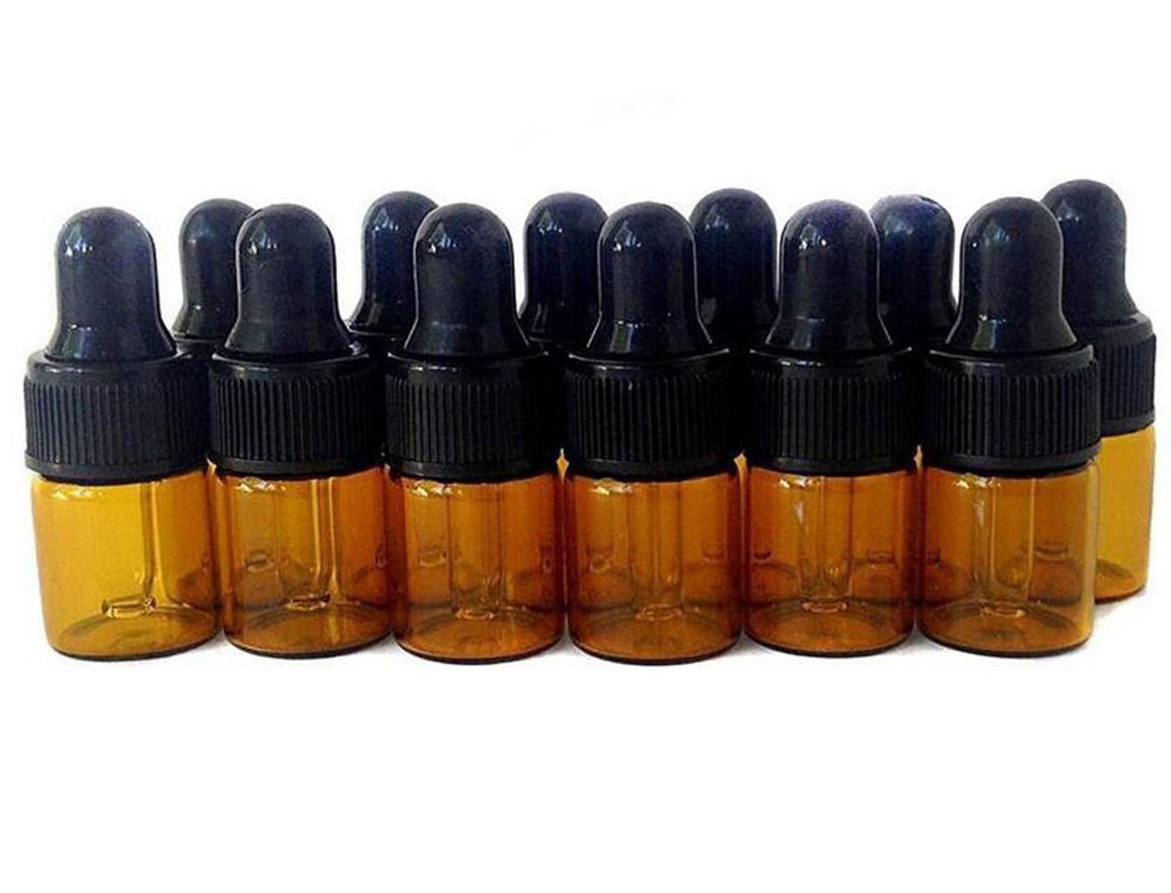 Bernsteinfarbene Glasfläschchen Mit Tropfer – 3er Set Für ätherische Öle & Aromatherapie (5ml Bis 100ml Wählbar)