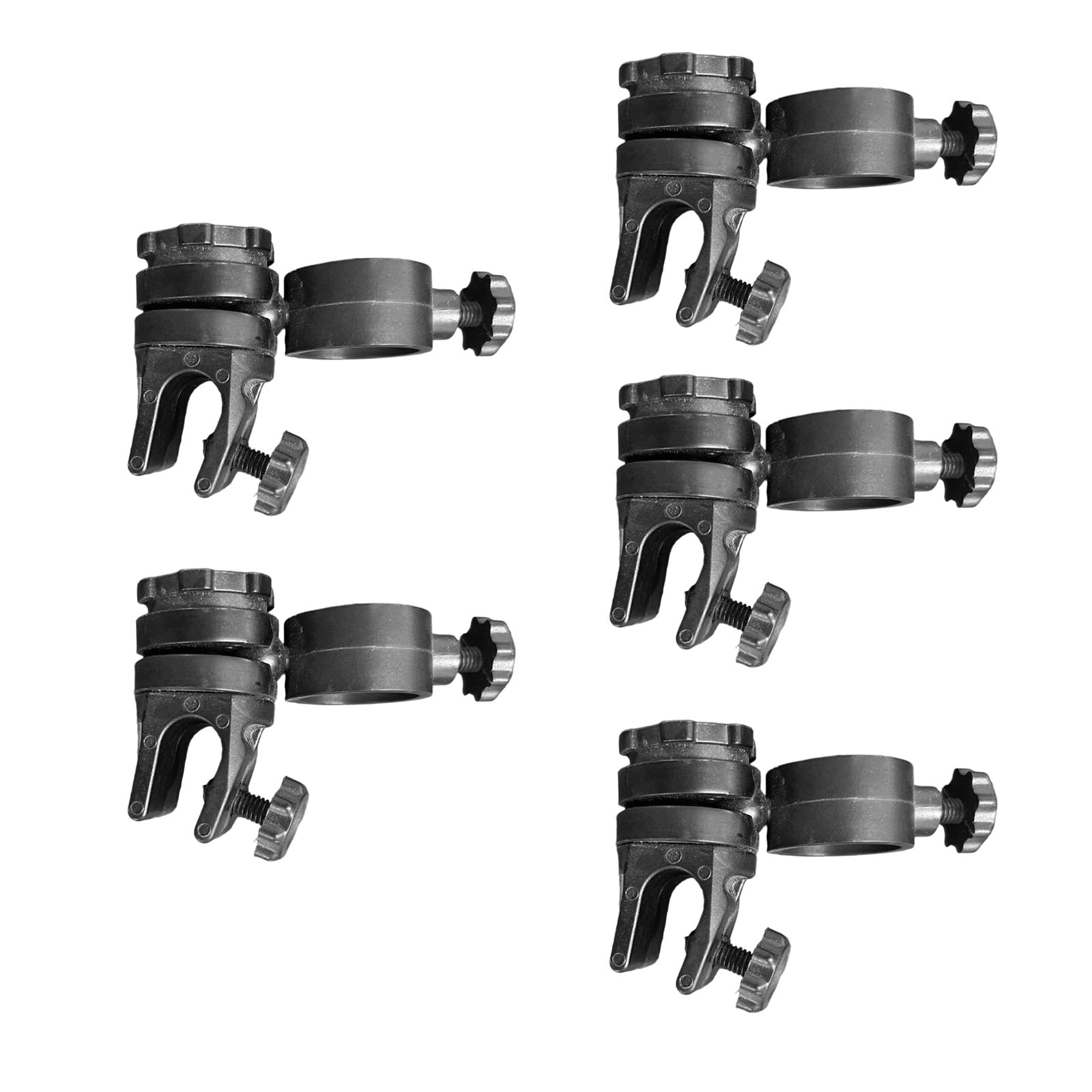 YROHGKPN Of 5 Flashlight Clamps Flashlight Holder for Hats Easy Attach Bracket for Mining Cycling Headlights Hardhat Holder
